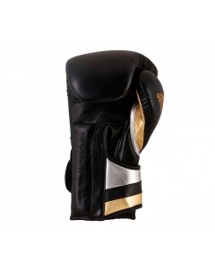 Перчатки боксерские AdiSpeed черно золото серебристые вес 16 унций Adidas