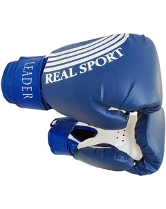 Боксерские перчатки синие 12 унций Leader