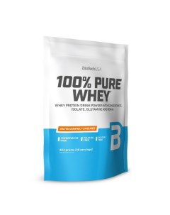 Протеин 100 Pure Whey порошок 454 г соленая карамель Biotechusa