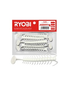 Мягкая силиконовая приманка риппер SLAG 59mm CN001 white night 5 шт Ryobi