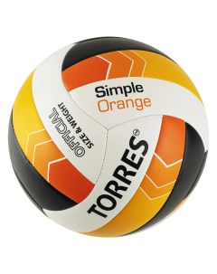 Мяч волейбольный Simple Orange V32125 р 5 Torres