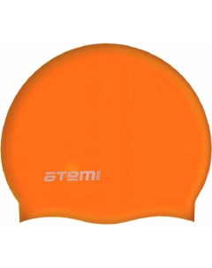 Шапочка для плавания детская до 56 см оранжевая силикон SC306 Atemi