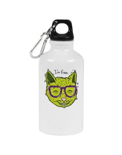Бутылка спортивная Прикол Зеленый кот Coolpodarok