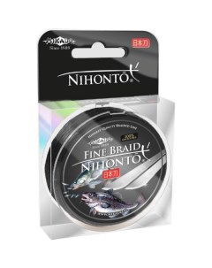 Леска плетеная Nihonto Fine 0 16 мм 15 м 12 5 кг black Mikado