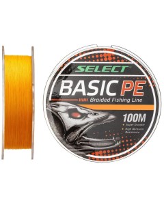 Шнур Basic PE 4x 100m оранжевый 0 08mm 8LB 4kg Select
