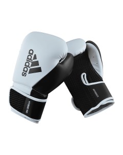 Перчатки боксерские Hybrid 150 бело чёрные 10 унций Adidas