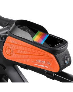 Велосипедная сумка для телефона с доступом к сенсору до 7 дюймов оранжевая West biking