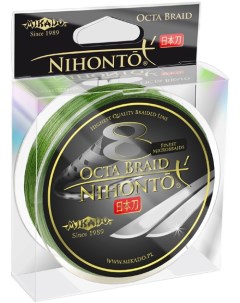 Леска плетеная Nihonto Octa 0 14 мм 150 м 10 15 кг green Mikado