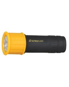 Туристический фонарь LED15001 B черный желтый 1 режим Ultraflash