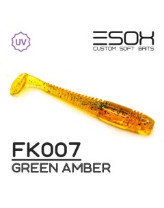 Виброхвост TIGA 74 мм FK007 уп 7 шт Esox