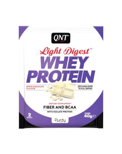 Протеин Whey Protein Light Digest 40 г white chocolate Qnt