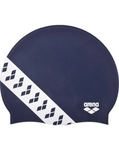 Шапочка для плавания Team Stripe Сap темно синяя Arena