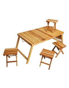 Набор раскладной туристический мебели стол с 4 стульями Backwood