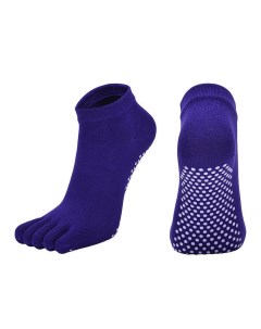 Носки для йоги с пальцами фиолетовые Rekoy