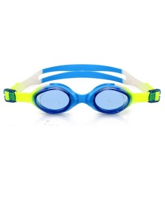 Очки для плавания 9 15 лет сине желтые спортивные AF от UVA UVB силикон Mystyle