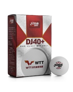 Мячи для настольного тенниса 3 ITTF WTT 40 Plastic x6 DJ40 White Dhs