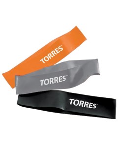 Набор эспандеров AL0049 оранжевый серый черный 3 шт Torres