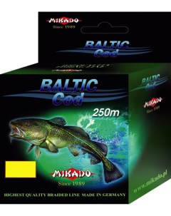 Леска плетеная Baltic Cod 0 24 мм 250 м 19 3 кг green Mikado