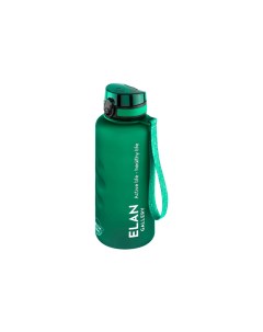 Бутылка для воды Style Matte 1 5 л 10х10х28 5 см углубления темно зеленая Elan gallery