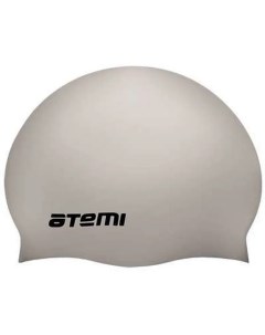 Шапочка для плавания тонкий силикон серебро TC408 Atemi