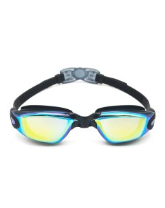 Очки для плавания взрослые зеркальные широкоугольные AF от UVA UVB силикон Mystyle