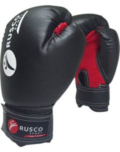 Боксерские перчатки черные 8 унций Rusco sport