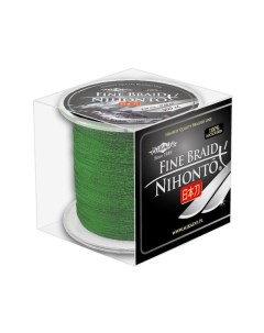 Плетеный шнур Nihonto fine braid 0 16 green 300 м 12 50 кг Mikado