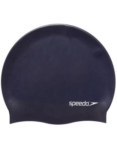 Шапочка для плавания Plain Flat Silicone Cap 0011 navy blue Speedo
