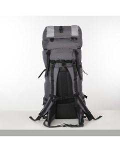 Рюкзак туристический Taif 90 л отдел на шнурке наружный карман 2 боковые сетки серый Nobrand