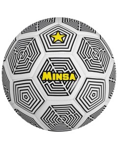 Мяч футбольный PU машинная сшивка 32 панели размер 5 420 г Minsa
