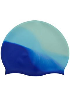 Шапочка для плавания взрослая 56 65 см сине голубая силикон Mystyle