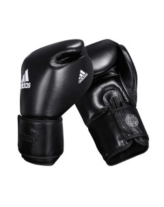 Перчатки боксерские Muay Thai Gloves 300 черно белые вес 10 унций Adidas