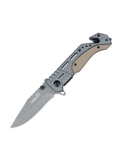 Туристический нож CL05007 серый Helios