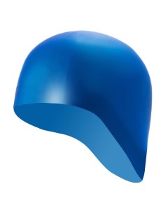 Шапочка для плавания силиконовая одноцветная анатомическая Синий Milinda