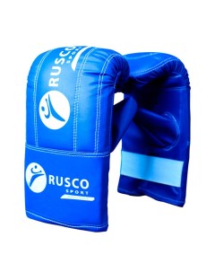 Снарядные перчатки Кожзам синий S Rusco sport