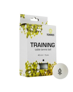 Мяч для настольного тенниса Training 1x 6шт уп белый TT21016 Torres