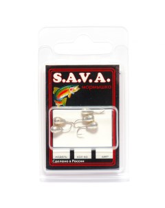 Мормышка S A V A Капля с отверстием серебро 4 мм Sava