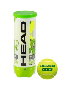 Мяч теннисный T I P Green набор 3 штуки фетр натуральная резина Head