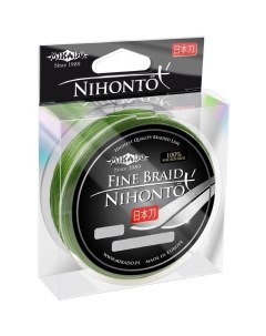 Леска плетеная Nihonto Fine Braid 0 5 мм 100 м 41 8 кг green Mikado