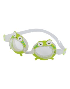 Очки для плавания детские светло зеленая лягушка Rekoy