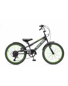 Велосипед Black Aqua Sport 20 6ск графитово зеленый Nobrand