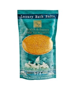 Желтая соль Мертвого моря для ванны Ваниль Health & beauty (израиль)