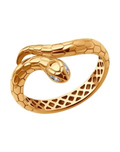 Кольцо из золота с фианитами Sokolov