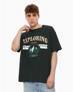 Темно зеленая футболка Comfort из джерси Gloria jeans