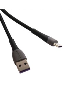 Дата Кабель US SJ542 U77 USB Type C 3А с подсветкой нейлоновая оплетка 1 2 m черный SJ542USB01 Usams