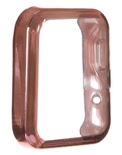 Защитное стекло УТ000025152 с цветным бампером для Xiaomi Mi Watch Lite розовая рамка Red line