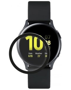 Защитное стекло УТ000021702 полимерное PMMA для Samsung Galaxy Watch Active2 44mm 3D чёрная рамка Red line