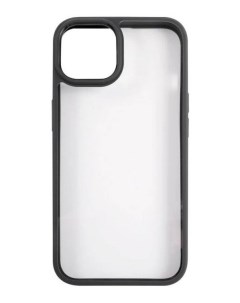 Чехол US BH769 УТ000028116 пластиковый прозрачный для iPhone 13 с цветным силиконовым краем черный I Usams