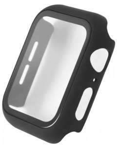 Защитное стекло УТ000022678 для Apple Watch s4 s5 s6 SE 40 mm с бампером чёрная рамка Red line