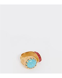 Позолоченное кольцо с бирюзой Ottoman hands